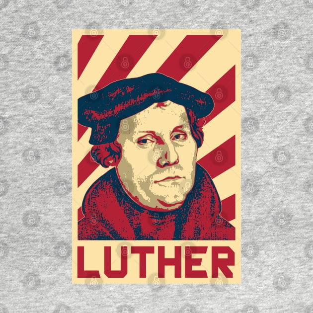 Martin Luther Retro Propaganda by Nerd_art